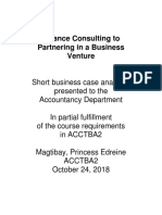 Finance Consulting To Partnering in A Business Venture