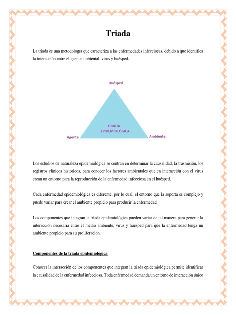 Triada | PDF | Epidemiología | Infección