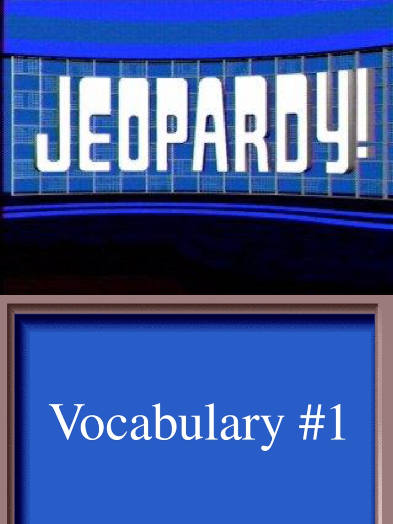 Jeopardy PDF