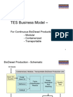 TES Business Model - BioDiesel Plants