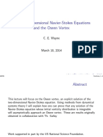 The Two-Dimensional Navier-Stokes Equations and The Oseen Vortex