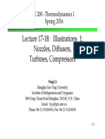 Lecture 17-18: Illustrations - 1: Nozzles, Diffusers, Turbines, Compressors