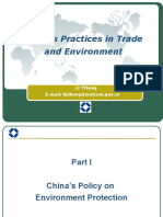 China's Practices in Trade and Environment: LI Yihong E-Mail: Liyihong@mofcom - Gov.cn