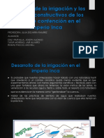 Desarrollo de La Irrigación y Los Procesos Constructivos