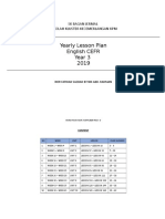 Yearly Scheme of Work Year CEFR 3 2019