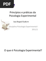Princípios e Práticas Da Psicologia Experimental (Slide)