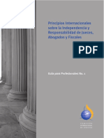 Principios Internacionales Sobre La Responsablidad y Funcion de Los Jueces, Abogados y Fiscales