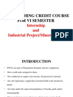 Non Teaching Credit Course