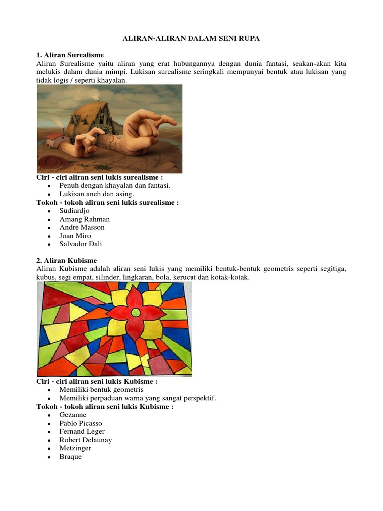 Aliran Dalam Seni Rupadocx Aliran Dalam Seni Rupadocx