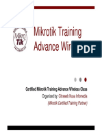 Certified Mikrotik Training Advance Wireless Class