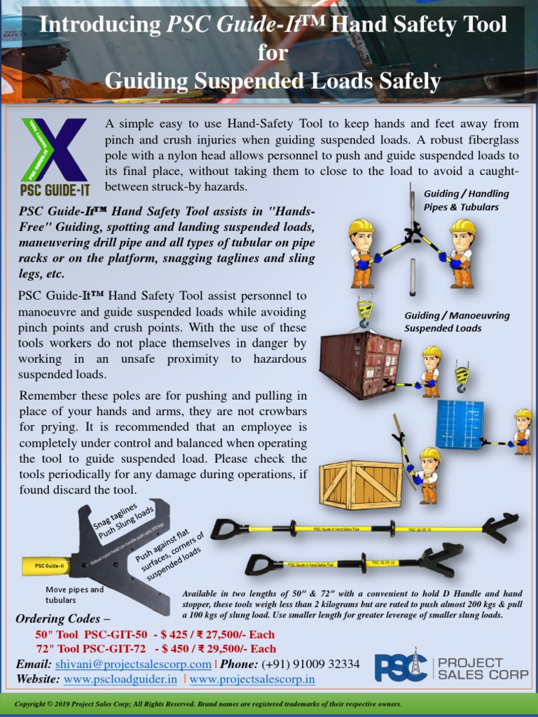 PSC GUIDEIT HandsFree Safety Tool for Suspended Loads