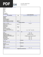 Flame Arrester Technical Form: Society