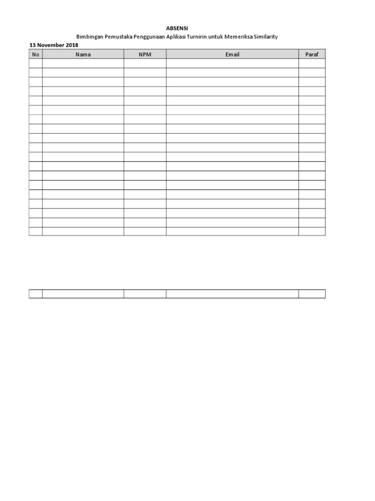 Absensi | PDF