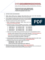 Ketentuan Daftar Ulang Murid Baru - Jalur Reguler