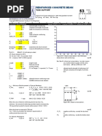 Reinforced Concrete Beam: Tank Support