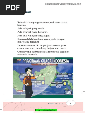 Materi Kelas 3 Tema 5 Subtema 1 Keadaan Cuaca Websiteedukasi Com