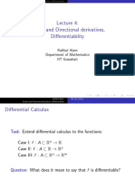 Partial and Directional Derivatives, Differentiability: Rafikul Alam Department of Mathematics IIT Guwahati