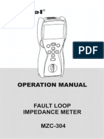 Operating Manual for the MZC-304 Fault Loop Impedance Meter