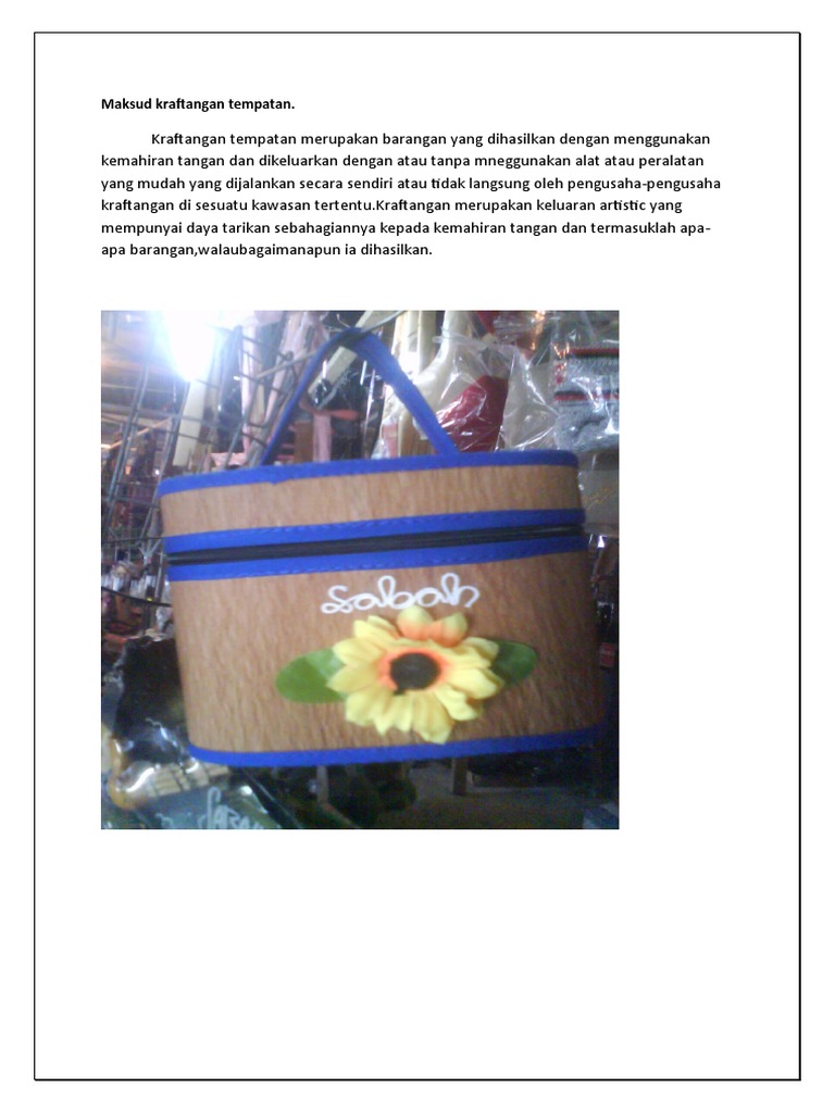 Maksud Kraftangan Tempatan Pdf