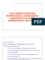 Challenges in Building Technological & Managerial Competence in Safety Engineering & Practices