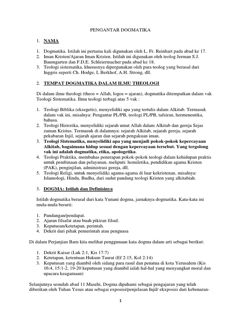 Dogmatika | PDF