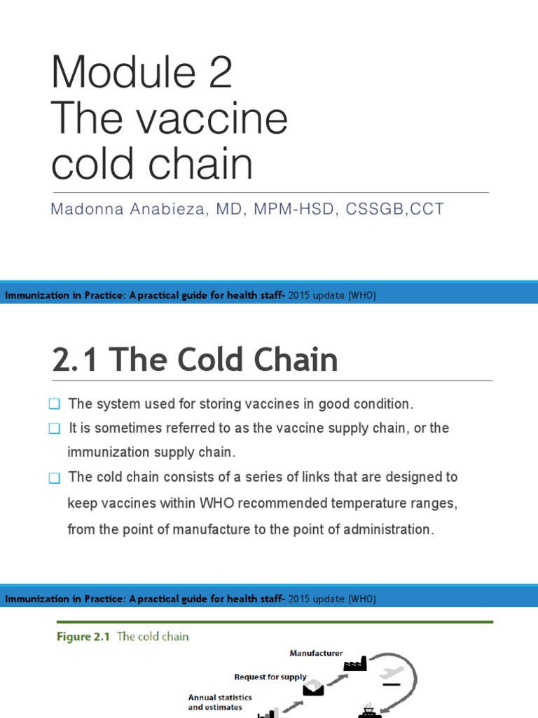 Cold Chain Management for Vaccines | PDF | Refrigerator | Vaccines