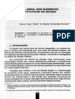 FABRIZ, D. C. FERREIRA, C. F. Teorial Geral Dos Elementos Constitutivos Do Estado