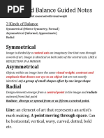 line and balance  guided notes