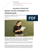 5 Principios para A Hora de Pensar Numa Sondagem Na Alfabetizacao