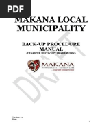 Backup Procedure Manual