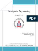 Earthquake Engineering: Assignment # 03