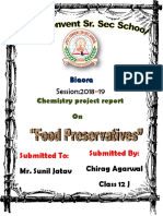 Food Preservatives Class 12th Project