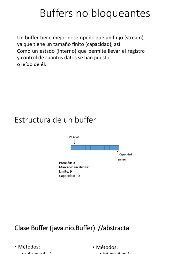 Buffers y Sockets No Bloqueantes en Java | PDF | Programación de ...
