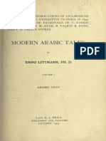  Modern Arabic Tales. Volume I - Littmann