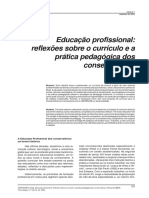 Escolas Especializadas - ESPERIDIÃO - Educação Profissional-Reflexões Sobre o Currículo e A Prática Pedagógica Nos Conservatórios