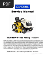 Service Manual: 1000/1500 Series Riding Tractors