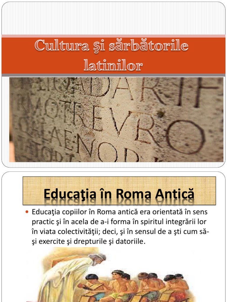 Cultura Si Sarbatorile Latinilor | PDF