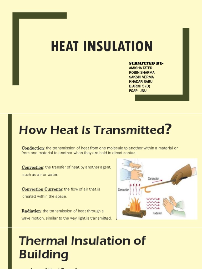 Understanding Heat Insulation Techniques | PDF | Building Insulation ...