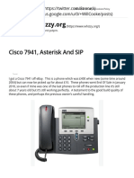 Cisco 7941, Asterisk and SIP