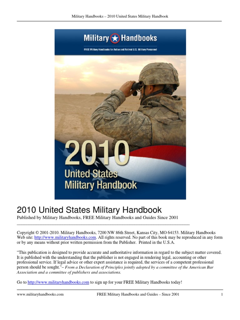 Military Handbooks - 2010 United States Military Handbook | PDF | Cost ...