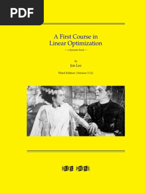 A First Course In Linear Optimization | PDF | Matrix (Mathematics.