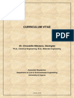 Curriculum Vitae: Dr. Chousidis Nikolaos, Geologist
