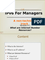 IPv6 For Managers Non-Technical Track