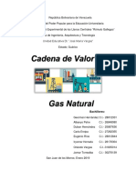 Cadena de Valor Del Gas Natural