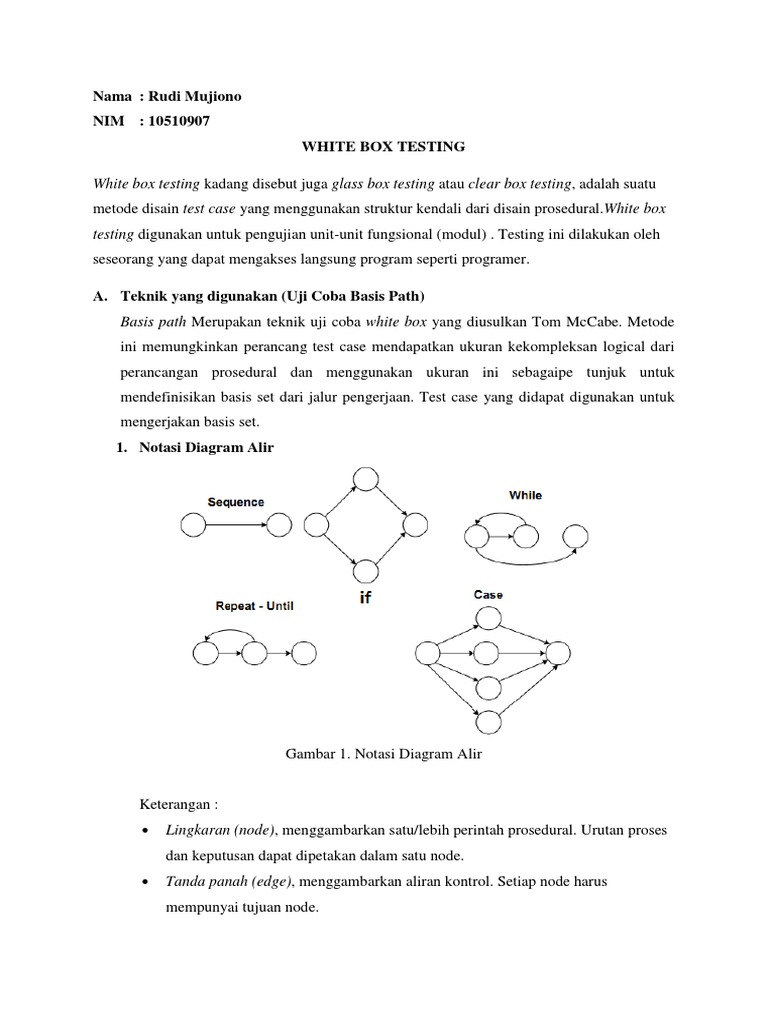 Panduan White Box Testing dan Contoh | PDF