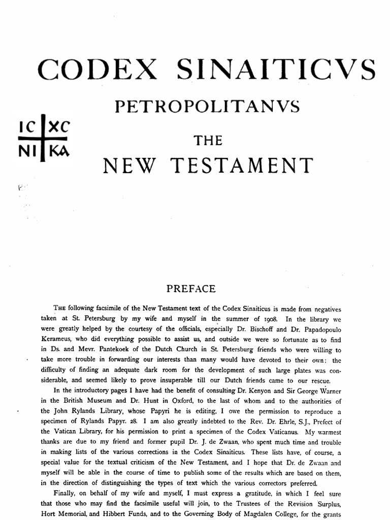 Codex Sinaiticus PDF | PDF