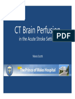 CT Brain Perfusion in The Acute Stroke Setting Maria Scotti