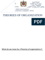 Theories of Organization: CRMEF Grand Casablanca Cycle de Préparation À L'agrégation - Gestion