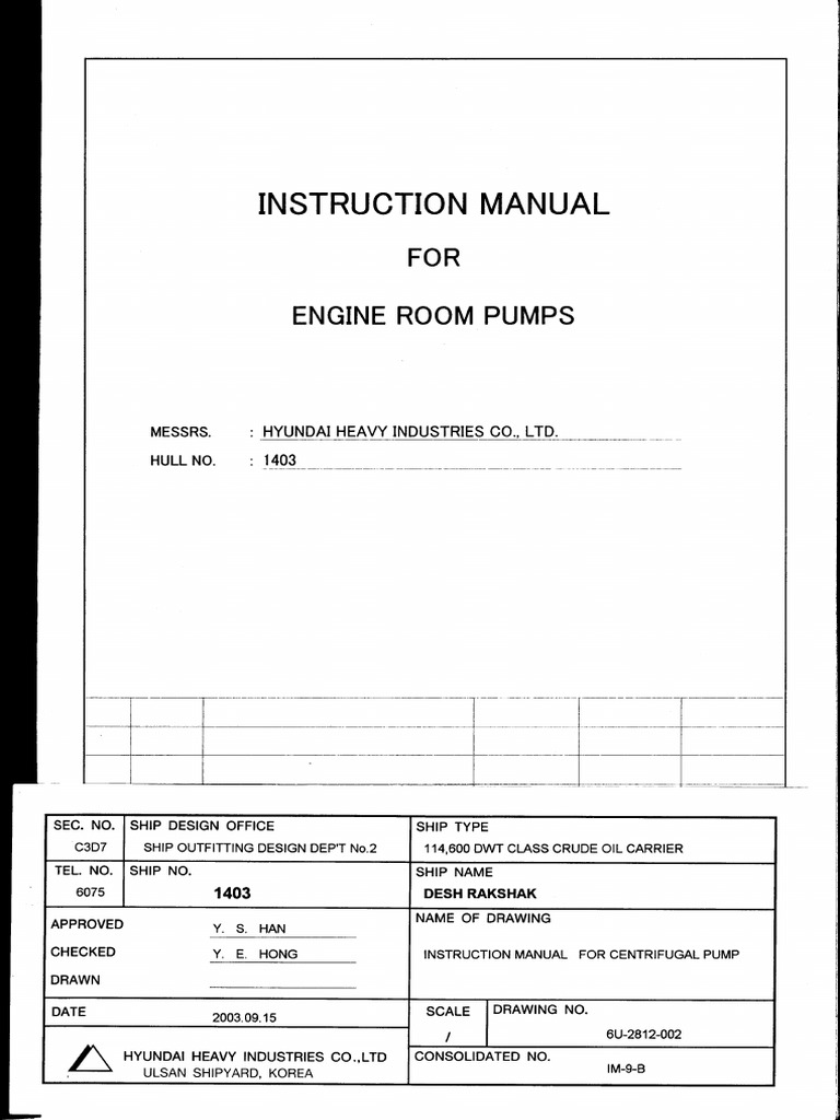 Centrifugal Pump Instruction Manual | PDF | Bearing (Mechanical) | Pump