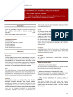 Fractures of The Mandible and Maxilla: A 10-Year Analysis: Research